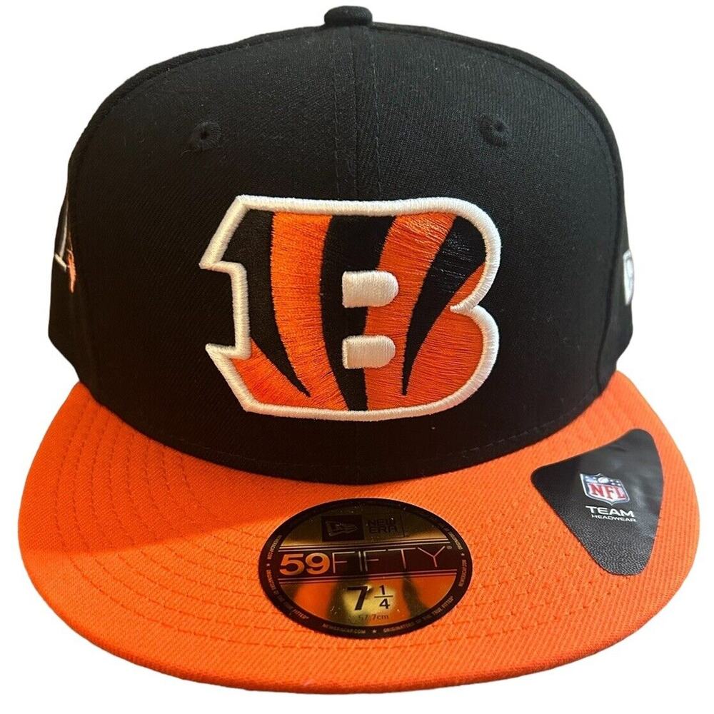 Cincinatti Bengals Fitted New Era Hat 7 1/4 - 513 Side Hit - Mint